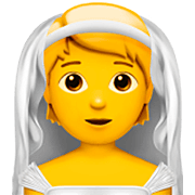 Émoji 👰 Personne Mariée Avec Voile sur Apple iOS 16.4.