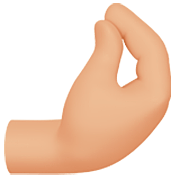 🤌🏼 Emoji zusammengedrückte Finger: mittelhelle Hautfarbe Apple iOS 16.4.