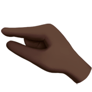 🤏🏿 Emoji Wenig-Geste: dunkle Hautfarbe Apple iOS 16.4.