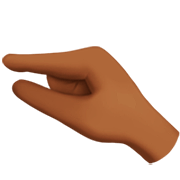 🤏🏾 Emoji Wenig-Geste: mitteldunkle Hautfarbe Apple iOS 16.4.