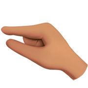 🤏🏽 Emoji Mão Beliscando: Pele Morena na Apple iOS 16.4.