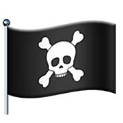 🏴‍☠️ Emoji Bandera Pirata en Apple iOS 16.4.