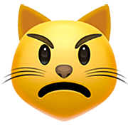 😾 Emoji Rosto De Gato Mal-humorado na Apple iOS 16.4.
