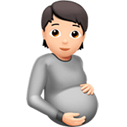 🫄🏻 Emoji Persona Embarazada: Tono De Piel Claro en Apple iOS 16.4.