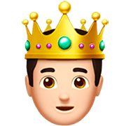 🤴🏻 Emoji Príncipe: Tono De Piel Claro en Apple iOS 16.4.