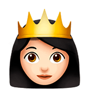 👸🏻 Emoji Princesa: Tono De Piel Claro en Apple iOS 16.4.