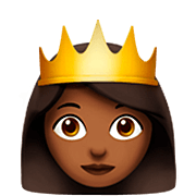 👸🏾 Emoji Prinzessin: mitteldunkle Hautfarbe Apple iOS 16.4.