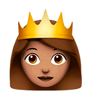 👸🏽 Emoji Prinzessin: mittlere Hautfarbe Apple iOS 16.4.