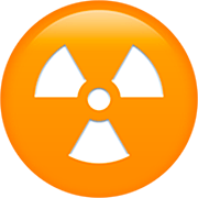 Emoji ☢️ Simbolo Della Radioattività su Apple iOS 16.4.