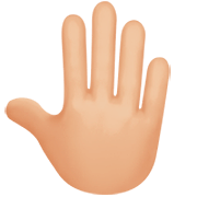 🤚🏼 Emoji Dorso Da Mão Levantado: Pele Morena Clara na Apple iOS 16.4.