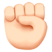 Emoji ✊🏻 Pugno: Carnagione Chiara su Apple iOS 16.4.