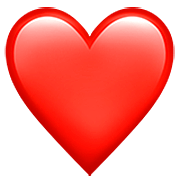 ❤️ Emoji Corazón Rojo en Apple iOS 16.4.