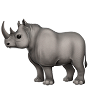 🦏 Emoji Rinoceronte na Apple iOS 16.4.