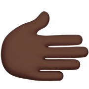 🫱🏿 Emoji Mano Derecha: Tono De Piel Oscuro en Apple iOS 16.4.