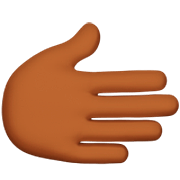 Emoji 🫱🏾 Mano Destra: Carnagione Abbastanza Scura su Apple iOS 16.4.