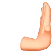 🫸🏻 Emoji Nach Rechts Drückende Hand: Helle Hautfarbe\n Apple iOS 16.4.