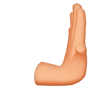 🫸🏼 Emoji Nach Rechts Drückende Hand: Mittelhelle Hautfarbe Apple iOS 16.4.