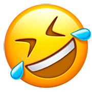 🤣 Emoji sich vor Lachen auf dem Boden wälzen Apple iOS 16.4.