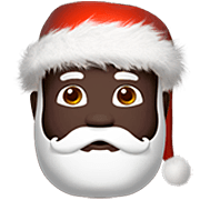 🎅🏿 Emoji Papá Noel: Tono De Piel Oscuro en Apple iOS 16.4.
