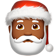 🎅🏾 Emoji Papai Noel: Pele Morena Escura na Apple iOS 16.4.