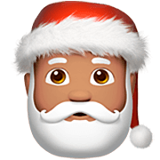 🎅🏽 Emoji Weihnachtsmann: mittlere Hautfarbe Apple iOS 16.4.