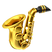 🎷 Emoji Saxofón en Apple iOS 16.4.