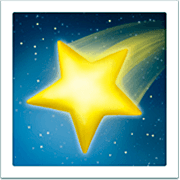 🌠 Emoji Estrela Cadente na Apple iOS 16.4.