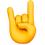 🤘 Emoji Saudação Do Rock na Apple iOS 16.4.