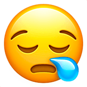 Emoji 😪 Faccina Assonnata su Apple iOS 16.4.