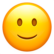 🙂 Emoji leicht lächelndes Gesicht Apple iOS 16.4.