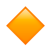 🔸 Emoji Rombo Naranja Pequeño en Apple iOS 16.4.