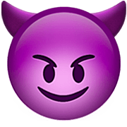 😈 Emoji grinsendes Gesicht mit Hörnern Apple iOS 16.4.