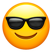 😎 Emoji Cara Sonriendo Con Gafas De Sol en Apple iOS 16.4.
