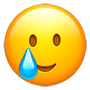 Emoji 🥲 Faccina Sorridente Con Lacrima su Apple iOS 16.4.
