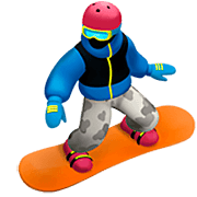 Émoji 🏂 Snowboardeur sur Apple iOS 16.4.