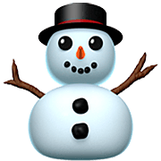 ⛄ Emoji Boneco De Neve Sem Neve na Apple iOS 16.4.