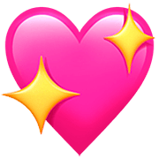 💖 Emoji Corazón Brillante en Apple iOS 16.4.