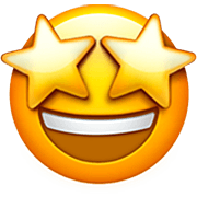 🤩 Emoji Cara Sonriendo Con Estrellas en Apple iOS 16.4.