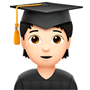 🧑🏻‍🎓 Emoji Estudiante: Tono De Piel Claro en Apple iOS 16.4.
