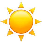 Emoji ☀️ Sole su Apple iOS 16.4.