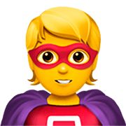 Emoji 🦸 Supereroe su Apple iOS 16.4.