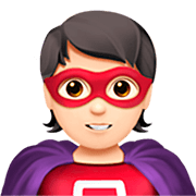 Emoji 🦸🏻 Supereroe: Carnagione Chiara su Apple iOS 16.4.