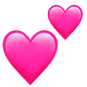 💕 Emoji Dois Corações na Apple iOS 16.4.