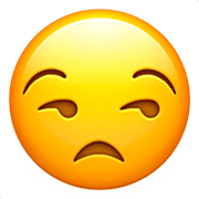 Emoji 😒 Faccina Contrariata su Apple iOS 16.4.