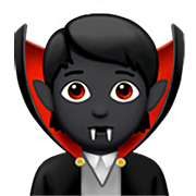 🧛🏿 Emoji Vampiro: Tono De Piel Oscuro en Apple iOS 16.4.