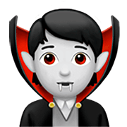 Emoji 🧛🏻 Vampiro: Carnagione Chiara su Apple iOS 16.4.