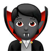 🧛🏾 Emoji Vampiro: Pele Morena Escura na Apple iOS 16.4.