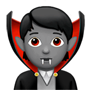 Émoji 🧛🏽 Vampire : Peau Légèrement Mate sur Apple iOS 16.4.