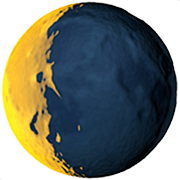 Émoji 🌘 Lune Décroissante sur Apple iOS 16.4.