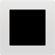 🔳 Emoji Botón Cuadrado Con Borde Blanco en Apple iOS 16.4.